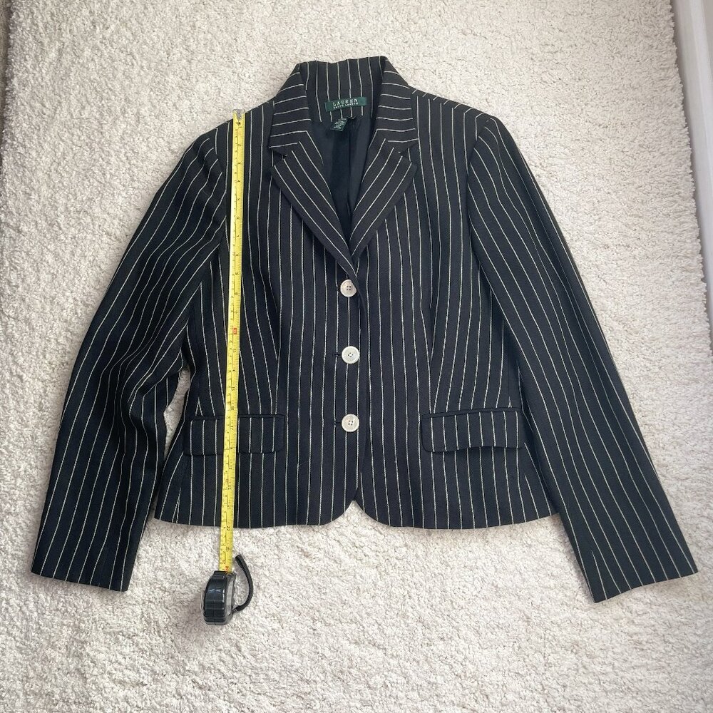 Lauren by Ralph Lauren Pinstripe Blazer Size 10